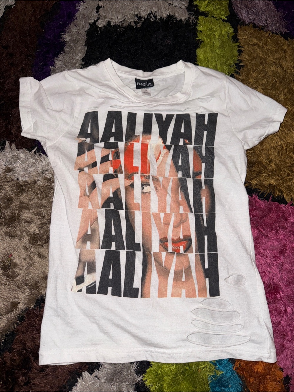 Aaliyah Graphic Tee - White Women’s Top